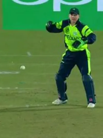 Sultan Ahmed Wicket Fall OMA V IRE Video ICC WT20 2016