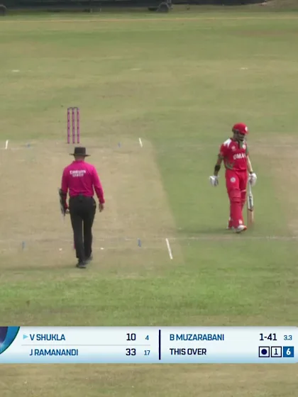 Vinayak Shukla - Wicket - Zimbabwe vs Oman
