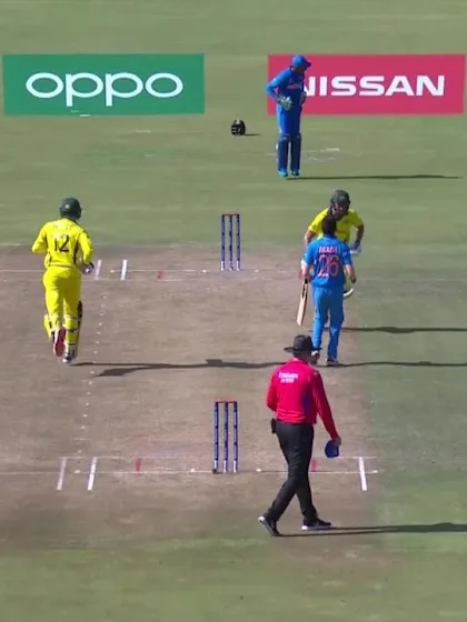 ICC U19 CWC: Sam Fanning strikes his elbow out to Akash Singh