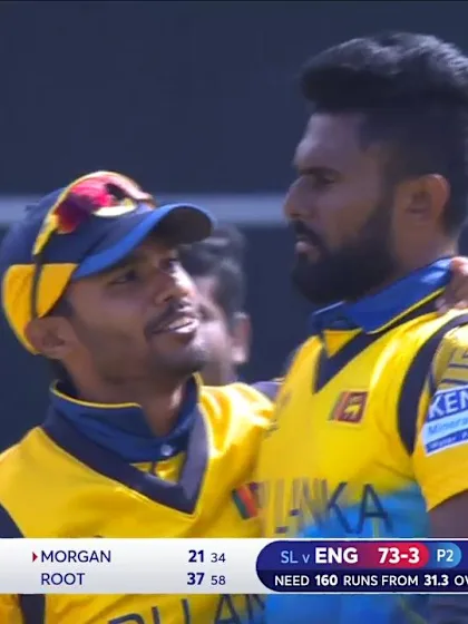 CWC19: ENG v SL - Udana reacts quickly to take return catch