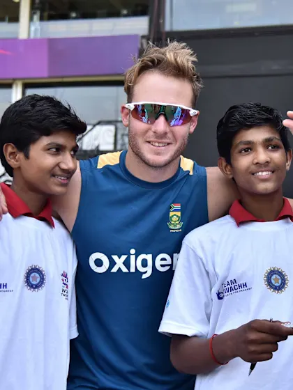 Match tied, but Duminy, Miller wins hearts of children