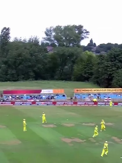 Logo of #WICKET: Smriti Mandhana falls to Megan Schutt for 6