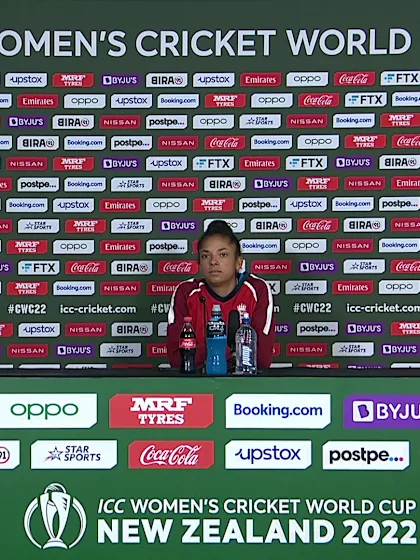 23 March - Christchurch - England player Sophia Dunkley pre-match press conference