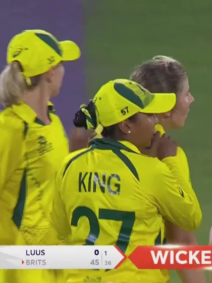 Logo of Wicket-Tazmin-Brits-South-Africa-Women v Australia-Women ICC T20WC 2023