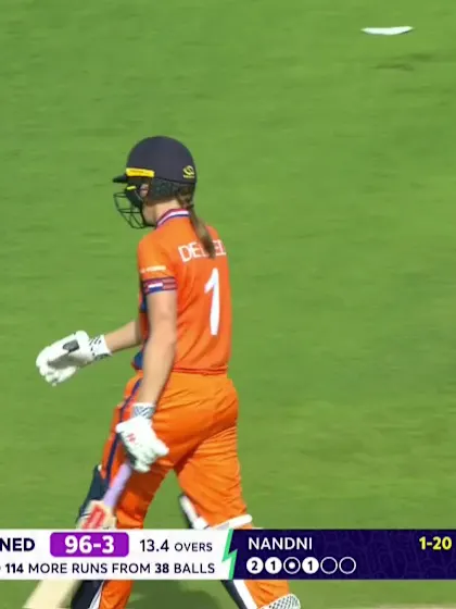 Babette Leede - Wicket - India vs Netherlands