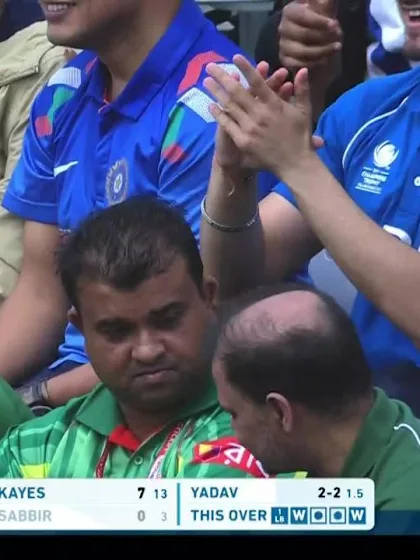 #CT17 Warm-Up: Sabbir Rahman wicket