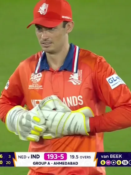 Hardik Pandya - Wicket - India vs Netherlands