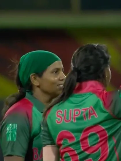 Logo of WT20 Match 3: Reflex catch from Bangladesh's Jahanara Alam against the Windies