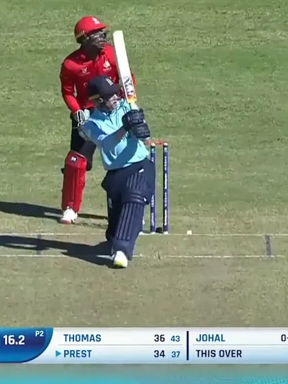 Cracking shot from Tom Prest | ENG v CAN | ICC U19 Men's CWC 2022