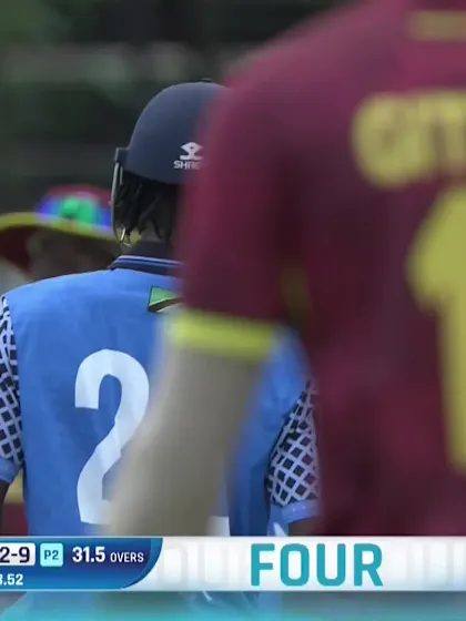 Khalidy Amiri with a Four vs. West Indies