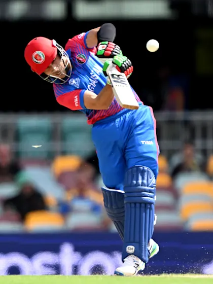 SIX: Rahmanullah Gurbaz smacks one back over the bowler | T20WC 2022