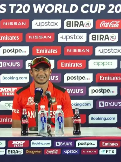 2 November - Abu Dhabi - Bangladesh player Taskin Ahmed post-match press conference