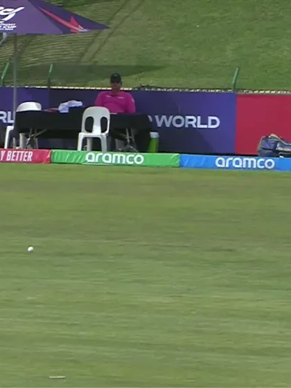 Logo of Sharujan Shanmuganathan with a Four vs. South Africa