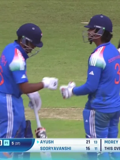 Ayush Mhatre with a Four vs. New Zealand