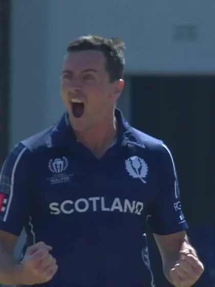 Logo of Kevin Sinclair - Wicket - Scotland vs West Indies