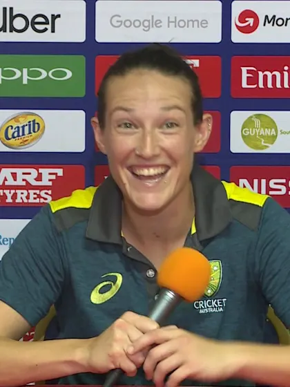 13 November - Guyana - Australia player Megan Schutt post-match press conference