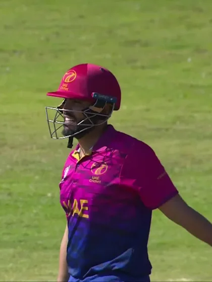Rameez Shahzad - Wicket - Oman vs UAE