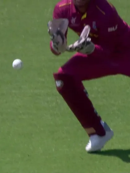  ICC U19 CWC: WI v AUS – Julien drops a difficult chance off Scott's bat