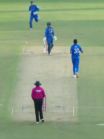 Harshit Kaushik - Wicket - Italy vs United Arab Emirates