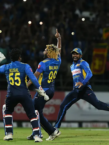 Malinga takes stunning four-in-four as Sri Lanka skittle New Zealand for 88