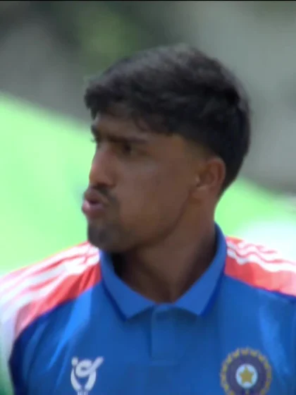 S Prasad with a Batting vs. India