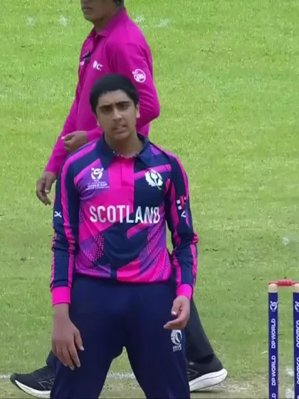 Joe Moores with a Four vs. Scotland