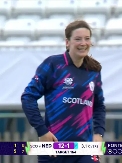 Babette Leede - Wicket - Netherlands vs Scotland