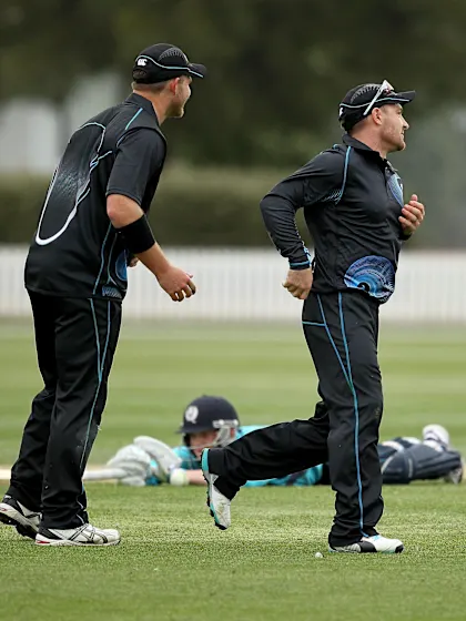 New Zealand XI squeeze home in a last ball thriller v Scots