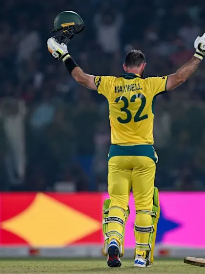 Glenn Maxwell makes history as Australia hammer Netherlands