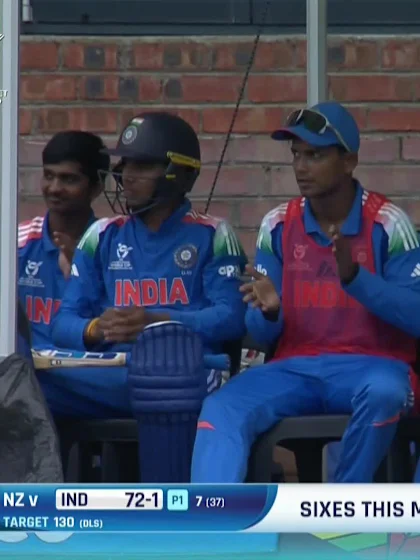 Ayush Mhatre with a Six vs. New Zealand