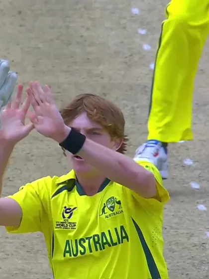 Logo of Callum Vidler with a Lbw vs. England