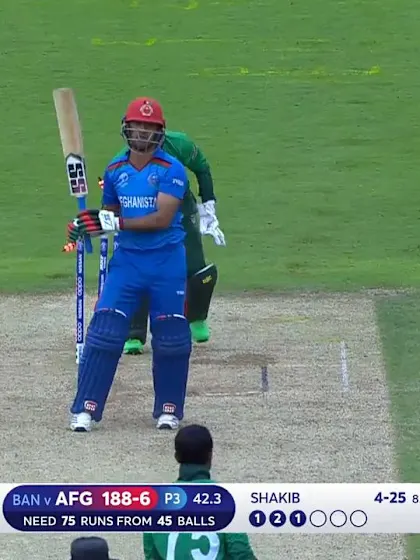 Logo of CWC19: BAN v AFG - Shakib takes a five-wicket haul with Najibullah scalp  