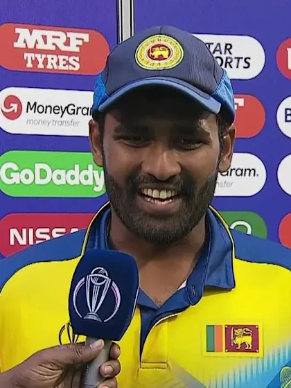 CWC19: AFG v SL - Flash interview with Thisara Perera