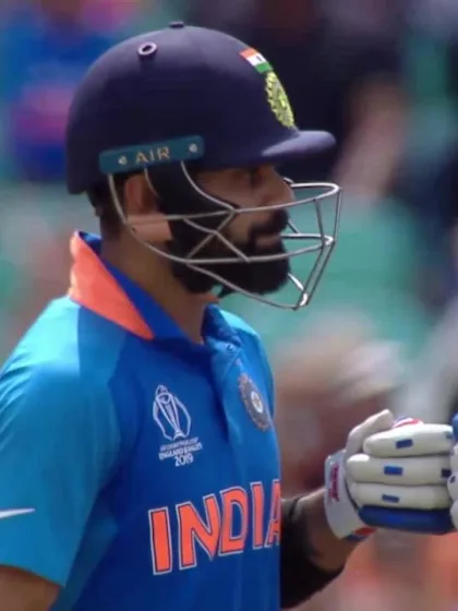 CWC19: IND v AUS - Virat Kohli's beautiful six over cover
