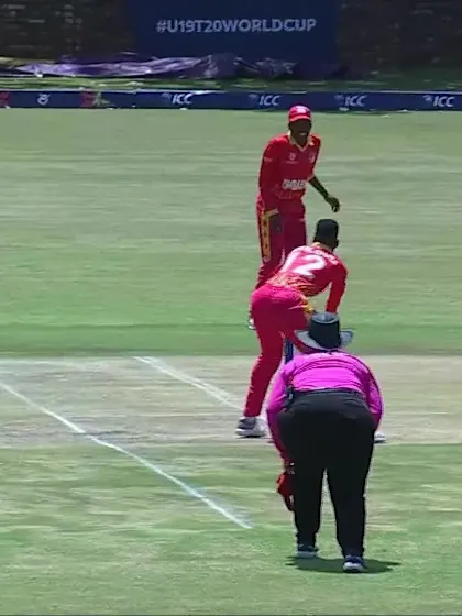 Wicket-Gisele-Ishimwe-Zimbabwe-U19s-Women v Rwanda-U19s-Women ICC U19W T20WC 2023