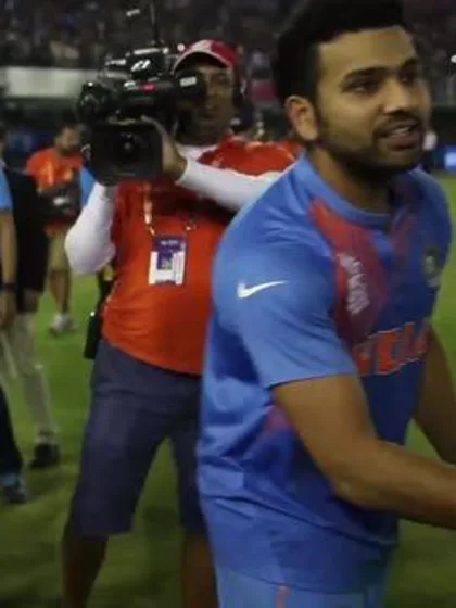 Virat Kohli's winning walk off pitch