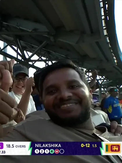 Priyanaz Chatterji - Wicket - Sri Lanka vs Scotland