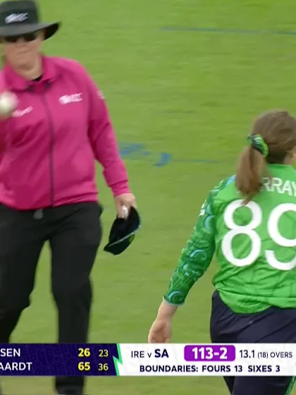 Annerie Dercksen - Wicket - South Africa vs Ireland