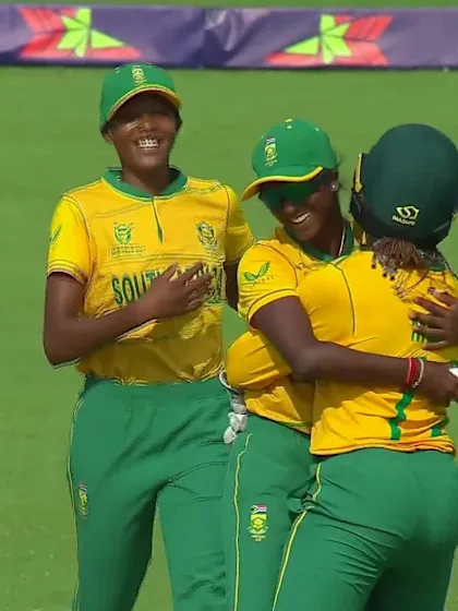 Wicket-Vaishnave-Mahesh-South-Africa-U19s-Women v UAE-U19s-Women ICC U19W T20WC 2023