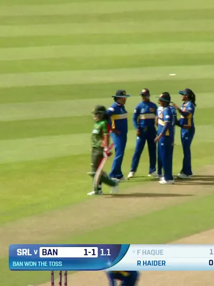 Farzana Haque - Wicket - Bangladesh Women vs Sri Lanka Women