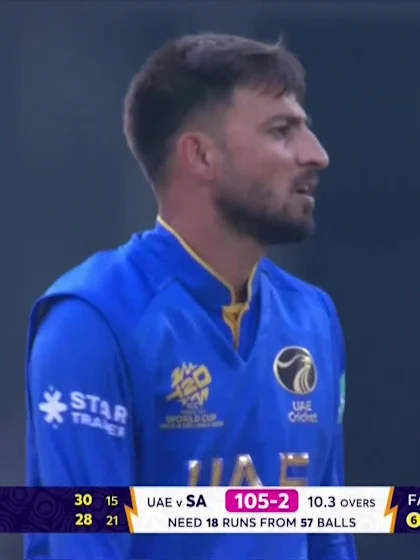 Ryan Rickelton - Wicket - South Africa vs United Arab Emirates