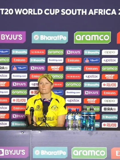 16 February - Gqeberha - Australia player Alyssa Healy post-match press conference