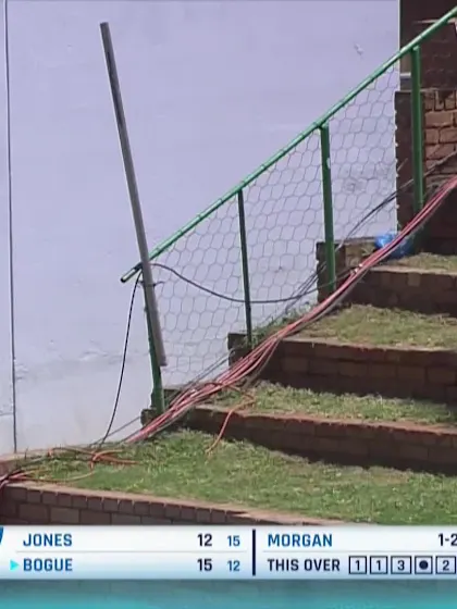 Hugo Bogue with a Six vs. England