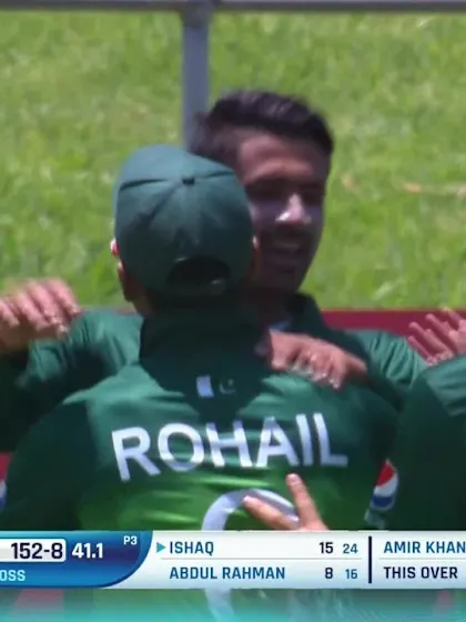 ICC U19 CWC: AFG v PAK – Highlights of Amir Khan's 3/58
