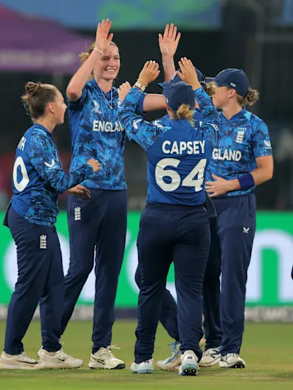 England seal CWC25 semi-finals spot with win over India