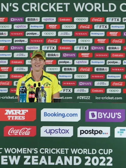 15 March - Hamilton - Australia player Ellyse Perry post-match press conference