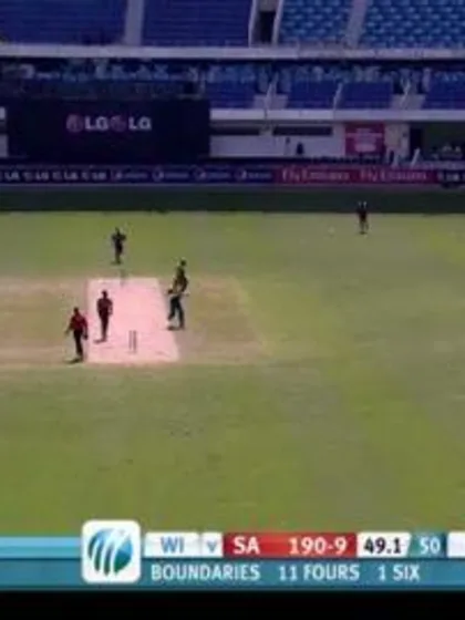 Man of the Match Justin Dill (SA) v WI, ICC U19 CWC 2014