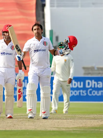 Record Afghan century puts Afghanistan in control on day one