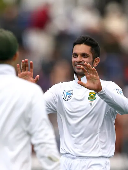 Maharaj headlines South Africa’s eight-wicket win