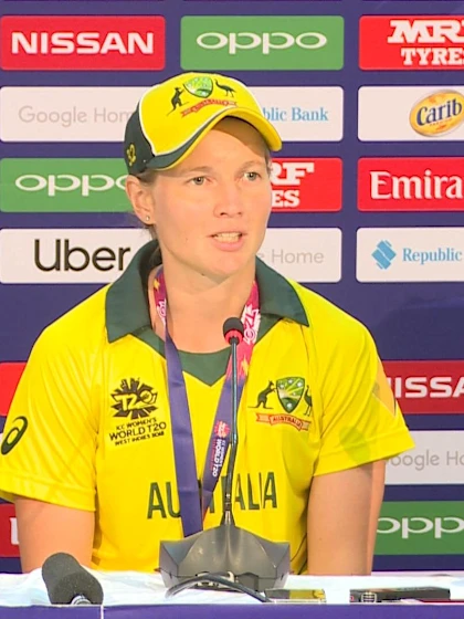 24 November - Antigua - Australia captain Meg Lanning post-final press conference